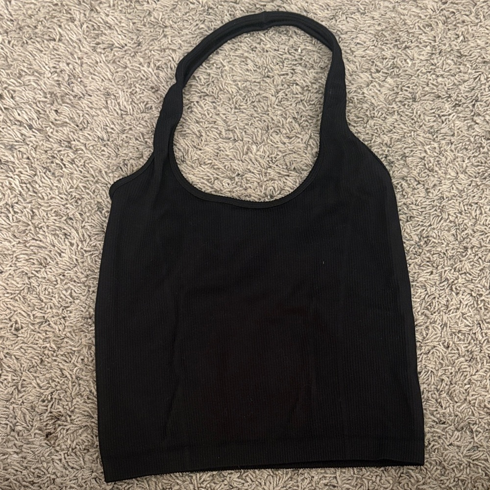 American Eagle Outfitters Black Crop Top
